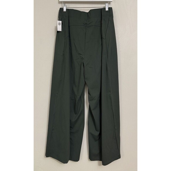 NEW Old Navy PowerSoft WIDE LEG Go Dry ACTIVE Pants Women's XXL Olive Green $50 - Picture 2 of 13